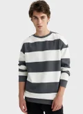 DeFacto Color Block Sweatshirt