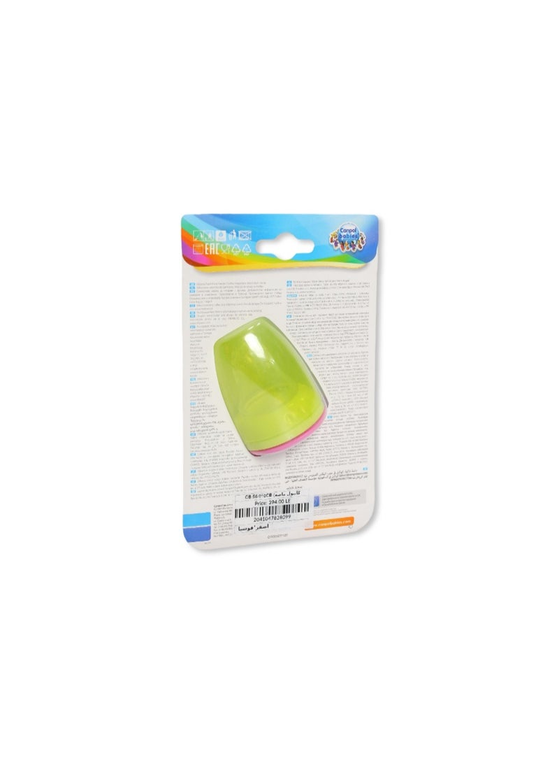 Canpol Babies Silicone Fresh Food Feeder – Pink & Yellow - Image 2