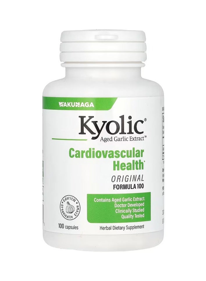 كيوليك مستخلص الثوم القديم للقلب والأوعية الدموية ، التركيبة الأصلية 100 ، 100 كبسولة - Image 1
