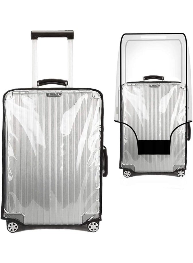 Bukela Clear PVC Suitcase Cover Protectors 30 Inch Luggage Cover Protectors for Wheeled Suitcase，Waterproof Dustproof and Anti-Scratch(30'') - Image 1