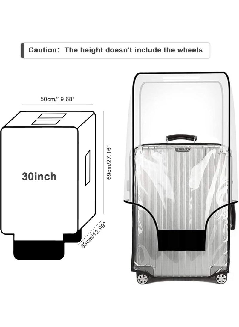 Bukela Clear PVC Suitcase Cover Protectors 30 Inch Luggage Cover Protectors for Wheeled Suitcase，Waterproof Dustproof and Anti-Scratch(30'') - Image 2