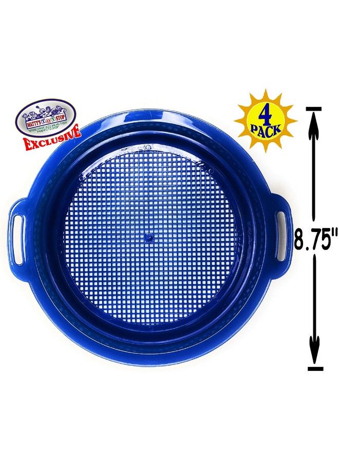 Matty's Toy Stop Sand Sifter Sieves For Sand & Beach (Red Blue Yellow & Green) Complete Gift Set Bundle 4 Pack (8.75 - Image 5