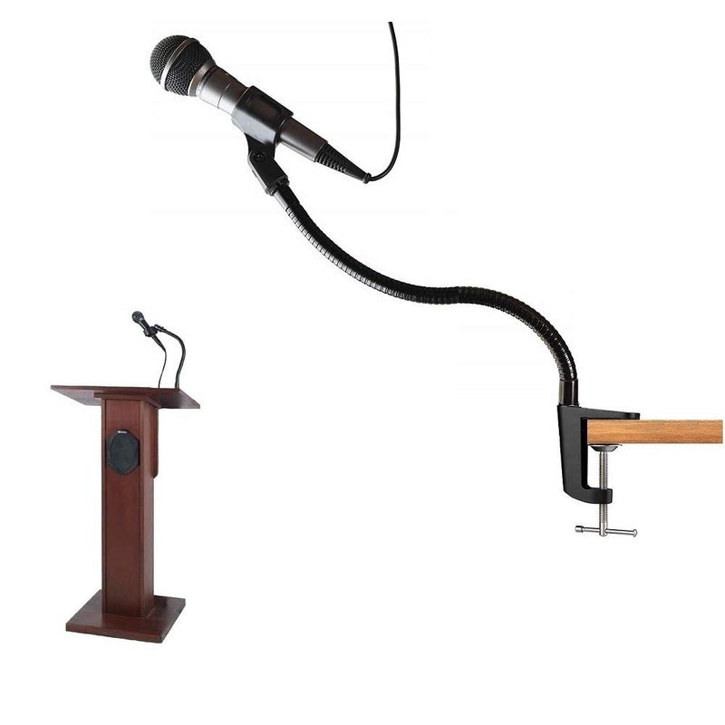 AceTaken Podium Desk Mic Stand for Podcast, Meetings, Lectures,TV,Radio,Blue Yeti Snowball Microphone - Image 2