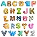 EHR Magnetic Letters Colorful ABC Animal Alphabet Fridge Magnets Suitable for Toddlers Aged 3 4 5 Uppercase Letter - Image 3