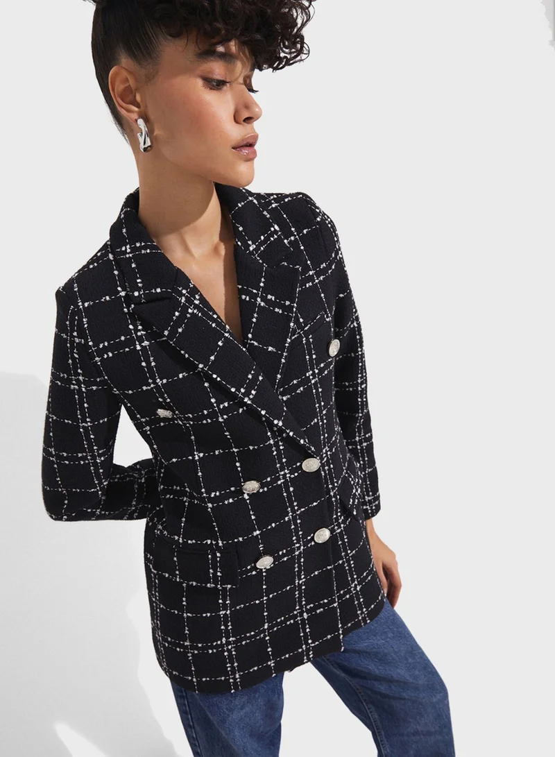 جون Button Detail Jacket