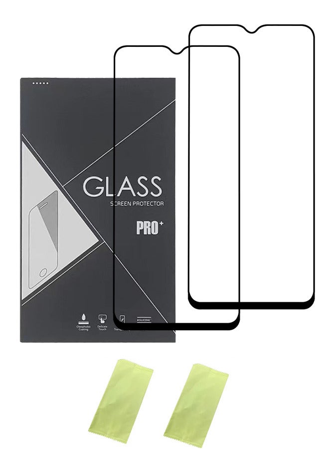 2 Pieces Full Cover Glass Screen Protector For Xiaomi Redmi A3 4G Black/Clear and Screen Protector Accessories - Image 2