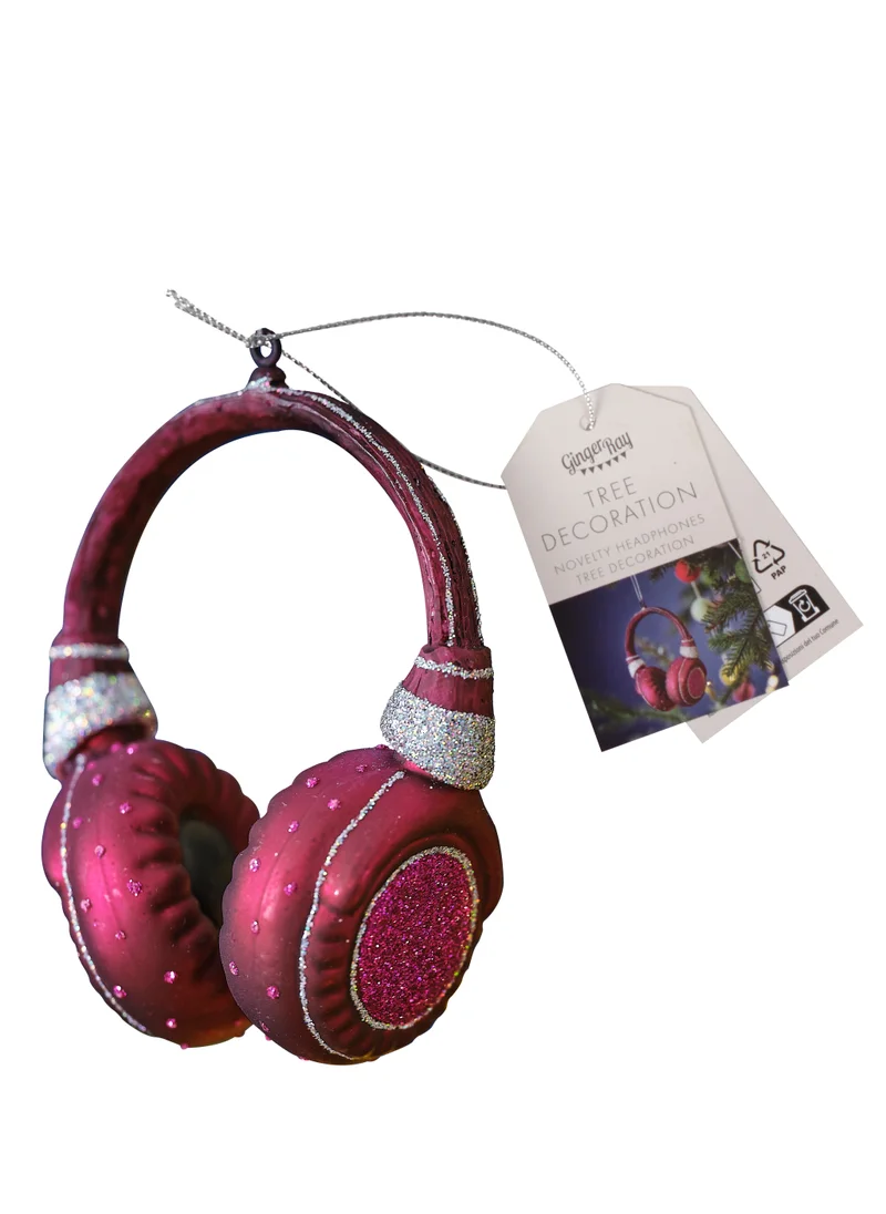 جينجر راي Novelty Headphone Hanging Tree Decoration