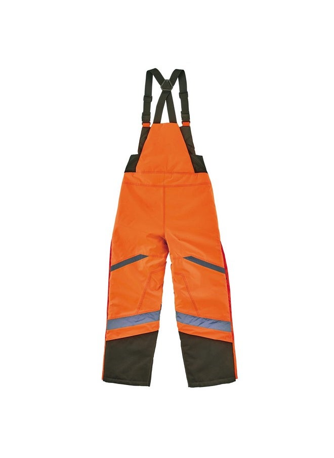 Ergodyne - Ergodyne GloWear 8928 Insulated Thermal Bib Overalls, High Visibility, Weather-Resistant Orange X-Large - Image 1