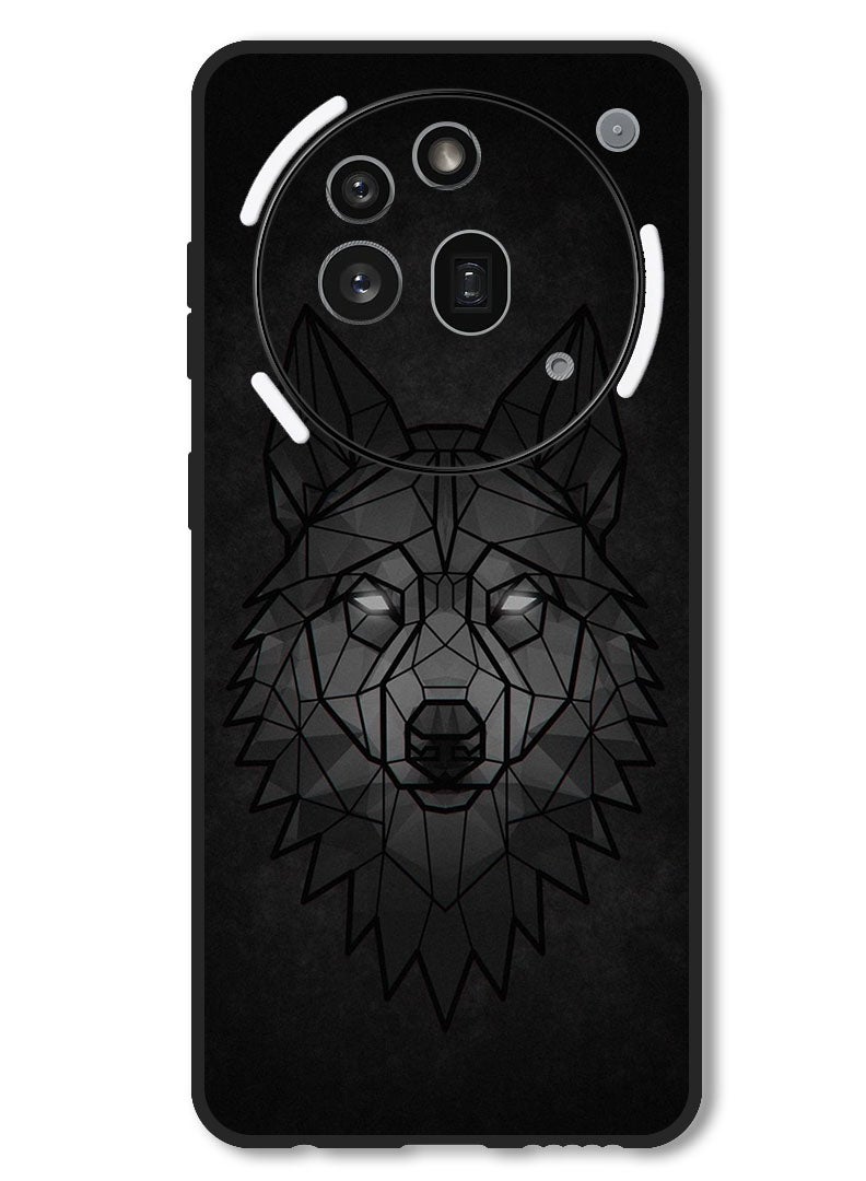 Theodor حافظة متوافقة مع هاتف Nothing 3a Pro حماية مضادة للصدمات غلاف بامبر تجريدي للذئب - Image 1