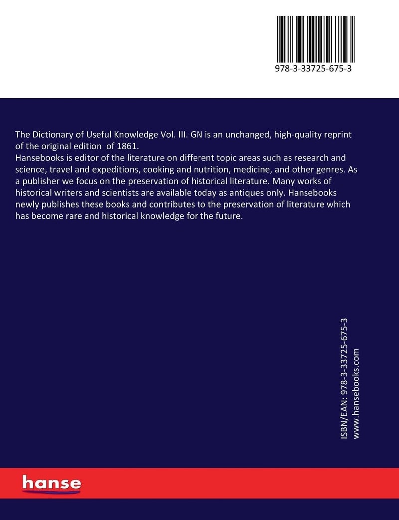 The Dictionary of Useful Knowledge Vol. III. GN - Image 2