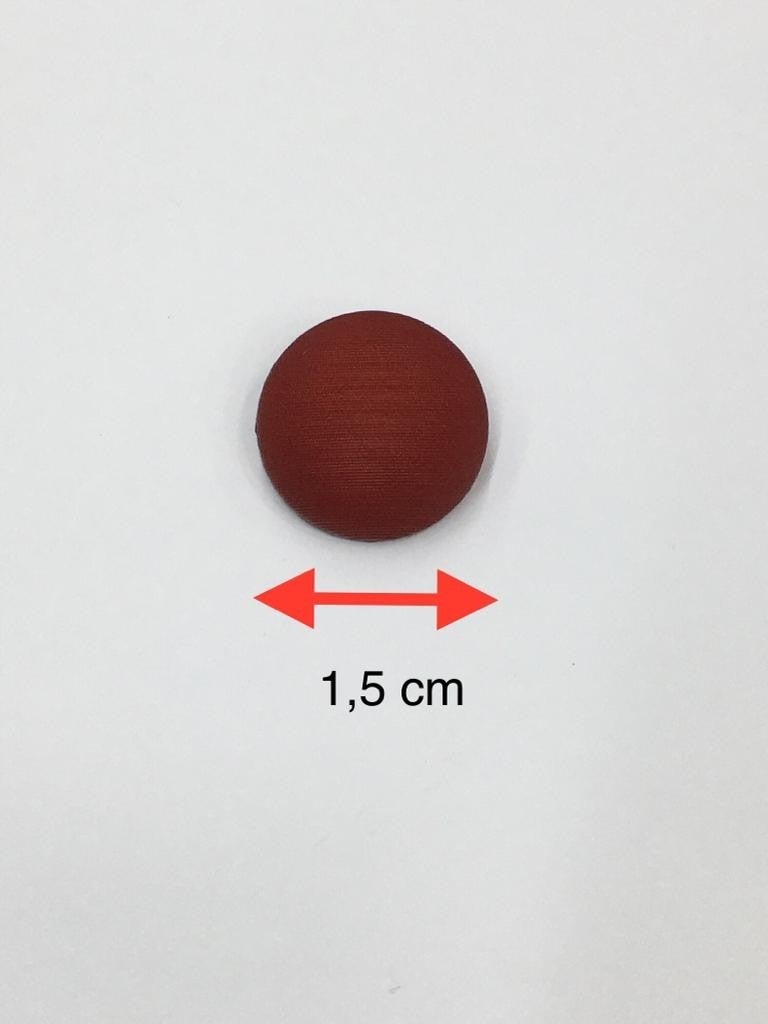 Karan Tuhafiye Karan Haberdashery Italian Matte Pearl Domed Model Cardigan Vest Button Set 6 Piece Set Red - Image 4