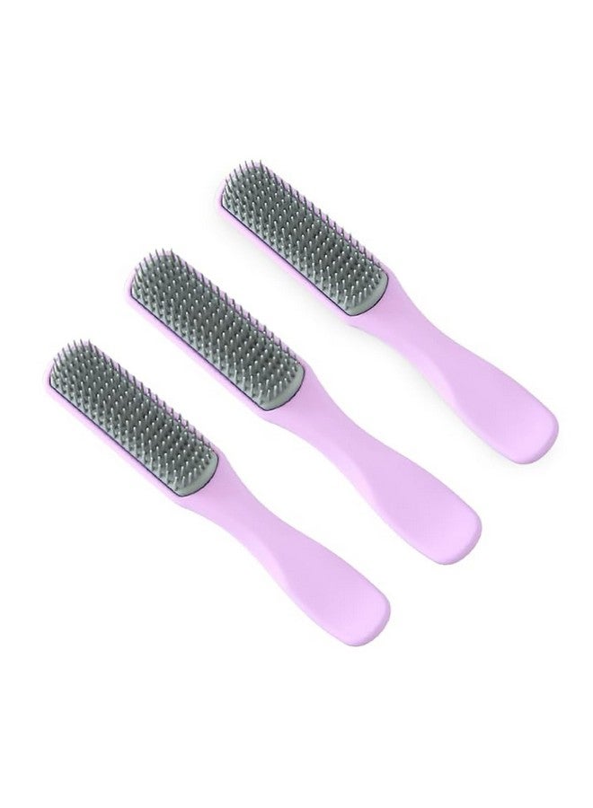 هارتس فرشاة الشعر | فرشاة ذات شعيرات مرنة | فرشاة شعر مع مجداف | فرشاة فرد الشعر وفك تشابكه | مناسب لجميع أنواع الشعر | C19-بروب-S | صغير | 3 قطع | أرجواني - Image 5