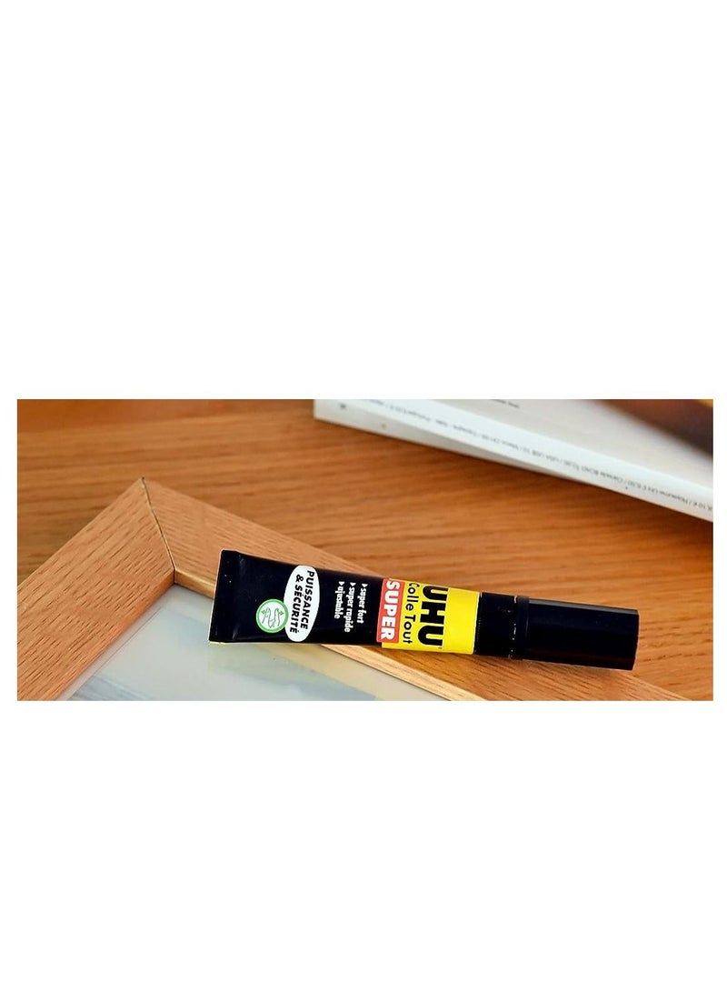 Uhu All Purpose Super Strong And Safe, Fast Glue Without Solvents Your Fingers Immediately 7G Tube Transparent - Image 4
