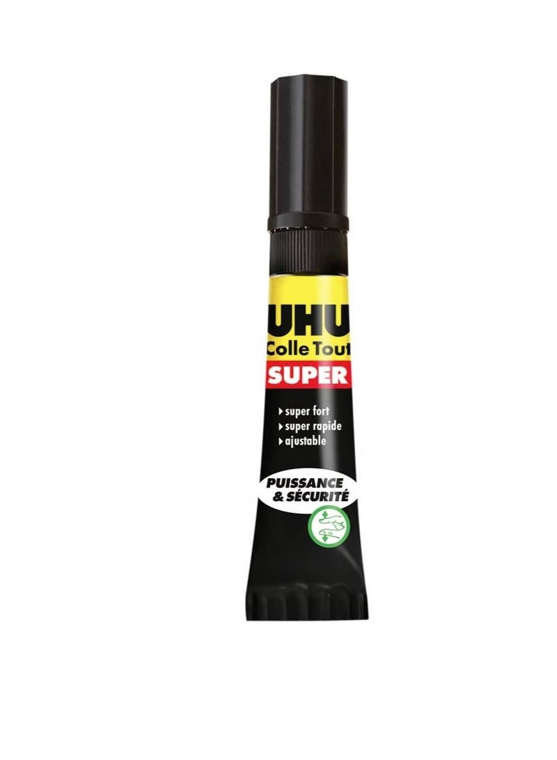 Uhu All Purpose Super Strong And Safe, Fast Glue Without Solvents Your Fingers Immediately 7G Tube Transparent - Image 3