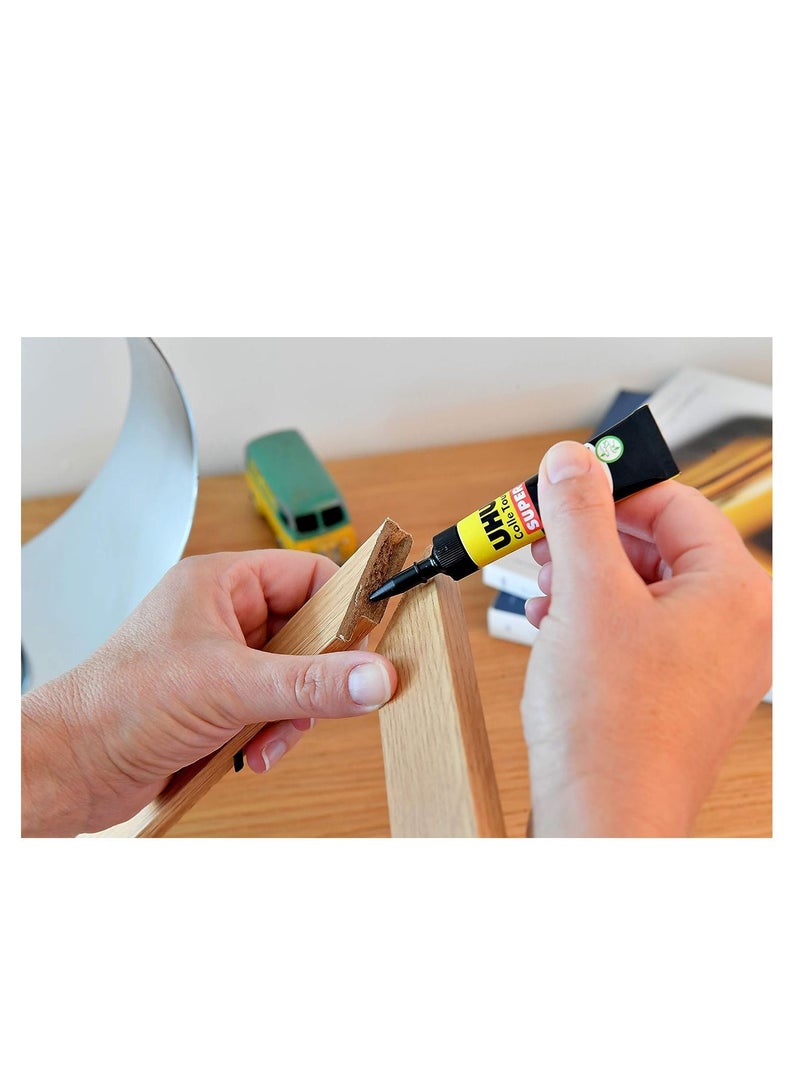 Uhu All Purpose Super Strong And Safe, Fast Glue Without Solvents Your Fingers Immediately 7G Tube Transparent - Image 2