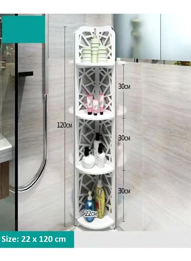fashionhome رف تخزين الحمام 22 × 120 سم  - Image 3