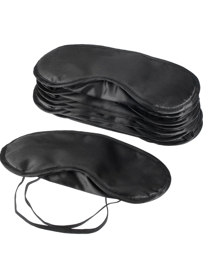 Mudder Mudder Blindfold Eye Mask Shade Cover for Sleeping with Nose Pad, 10 Pack 