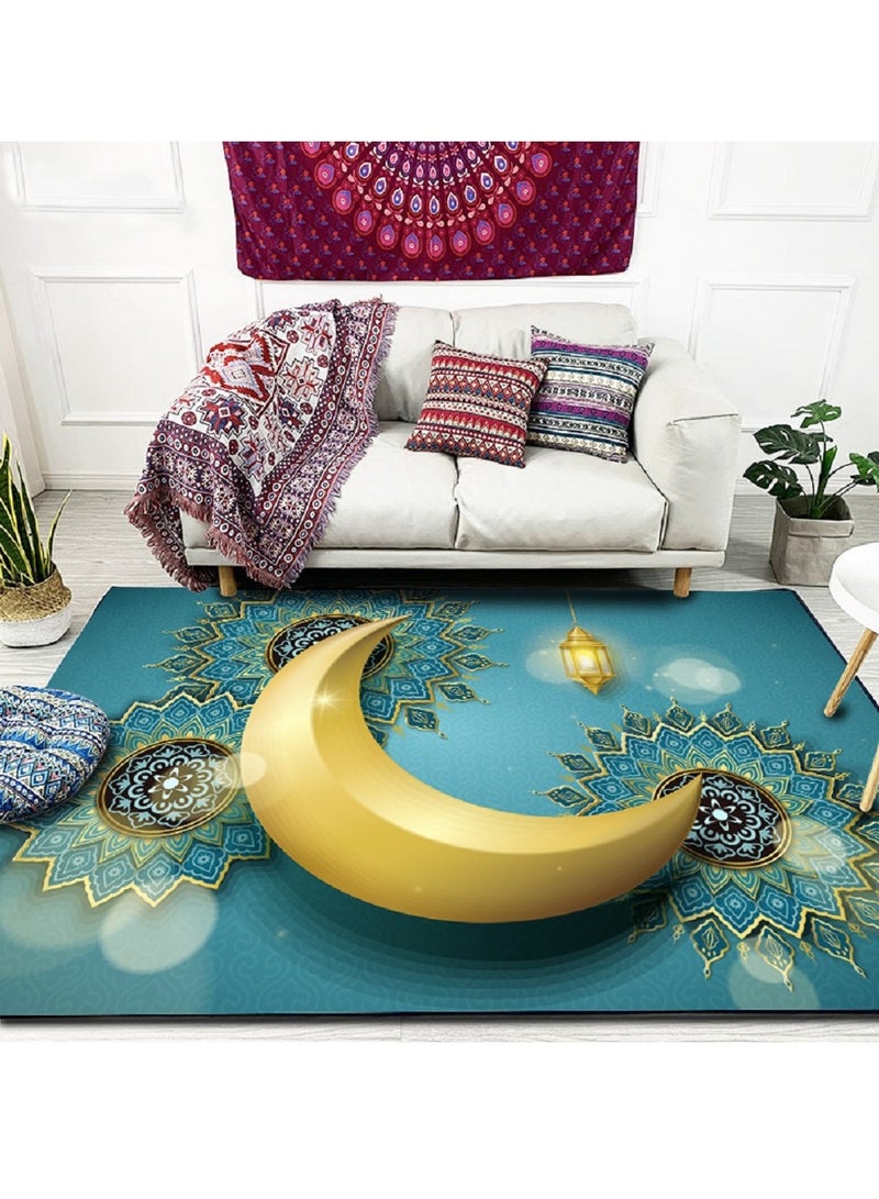Sharpdo Middle Eastern style carpet, moon pattern carpet, suitable for living room, bedroom, dining room and so on. - Image 1