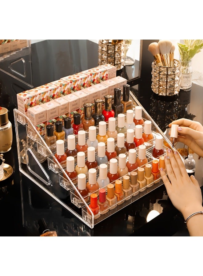 Nail Polish Organizer Acrylic Display Rack for Nail Polish Holder Sunglasses Organizer Essential Oils Holder Clear Eyeglasses Display Case Makeup Organizer