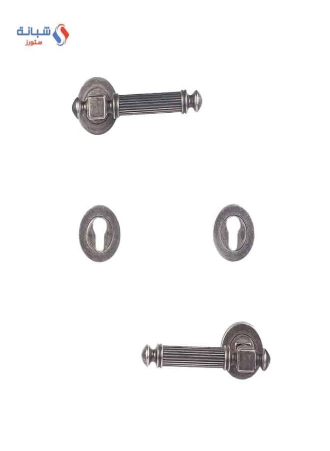 Doganlar Bosfor Turkish Rosette Cylinder Door Handle Set – Antique - Image 1