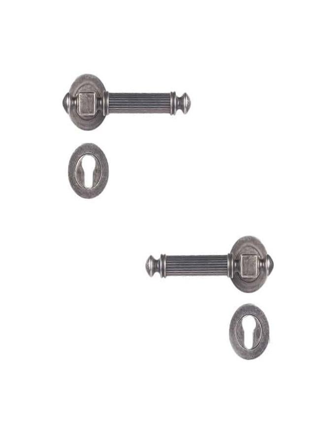 Doganlar Bosfor Turkish Rosette Cylinder Door Handle Set – Antique - Image 2