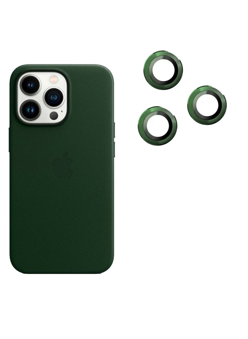DIGI CORE iPhone 15 Pro Max Silicone Case 6.7 Inch With 3 Pieces iPhone 15 Pro Max Camera Lens Protector For iPhone 15 Pro Max Case Green 