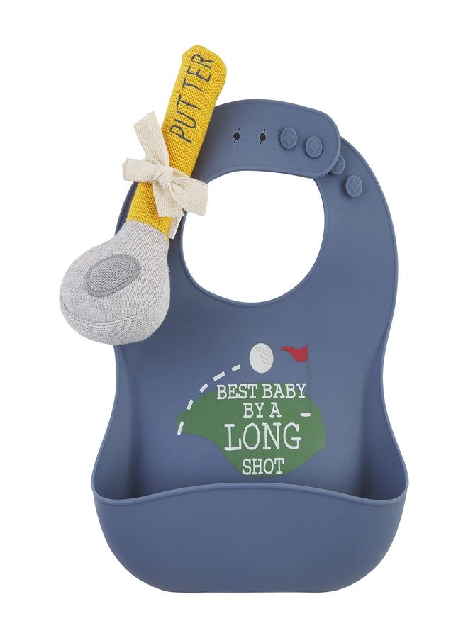 Mud Pie Children's Golf Bib & Rattle Set - Image 1