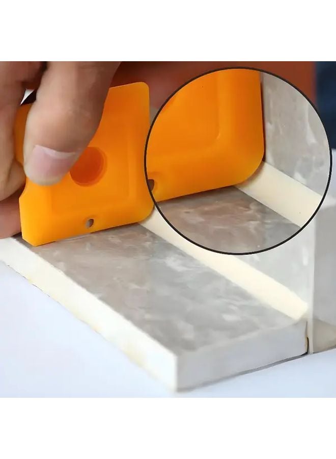 Orange Silicone Sealant Caps 2pcs Multifunctional Adhesive Storage Cap For Tubes - Image 5