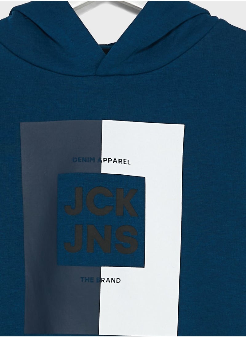 Jack & Jones Junior - Youth Graphic Hoodie - Image 1