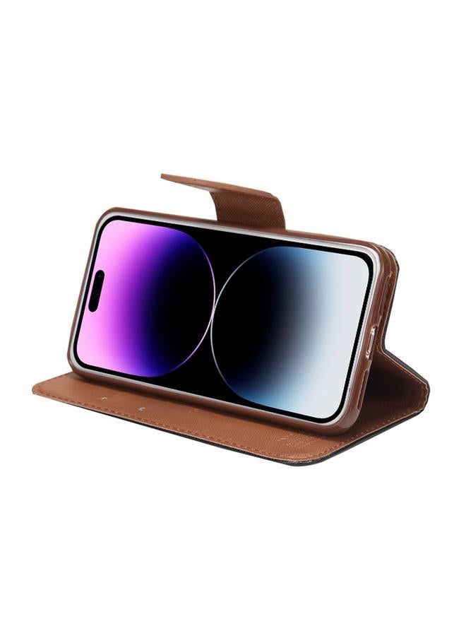 S-TOP Case For iPhone 14 Pro Max Mercury Contrast Color Splicing Leather Phone Case - Image 5