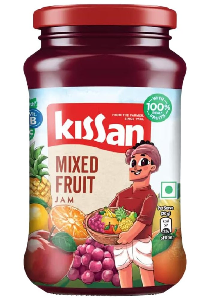 Kissan Mixed Fruit Jam - 500g Jar - Image 1