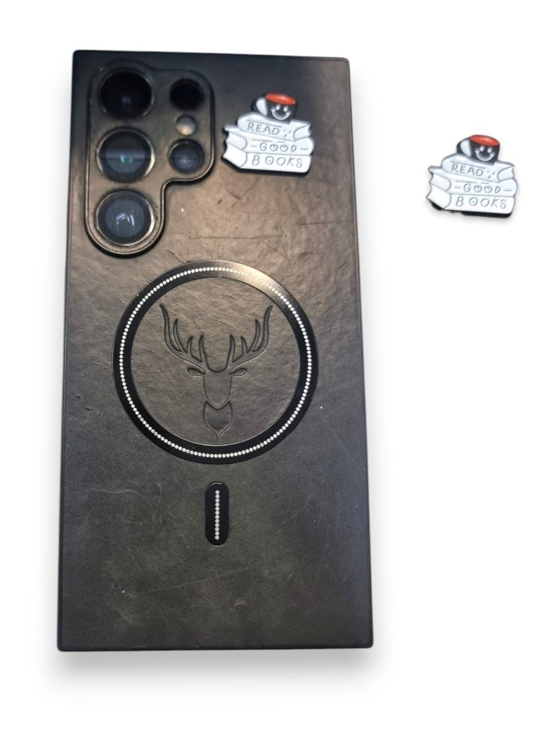 Mobile Phone Or Laptop Self Adhesive Metal Sticker Read Good Books Plate Sign Shape Design - Image 1