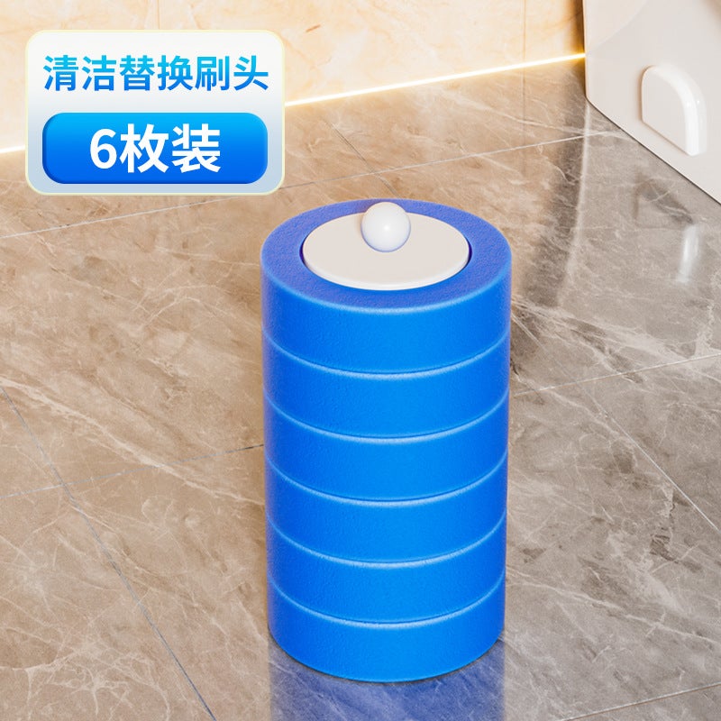 Platinum Disposable Toilet Brush Household No-Dead-Corner Toilet Brush Replacement Head Set Wall-Mounted Bathroom Cleaning  Brush - Image 1