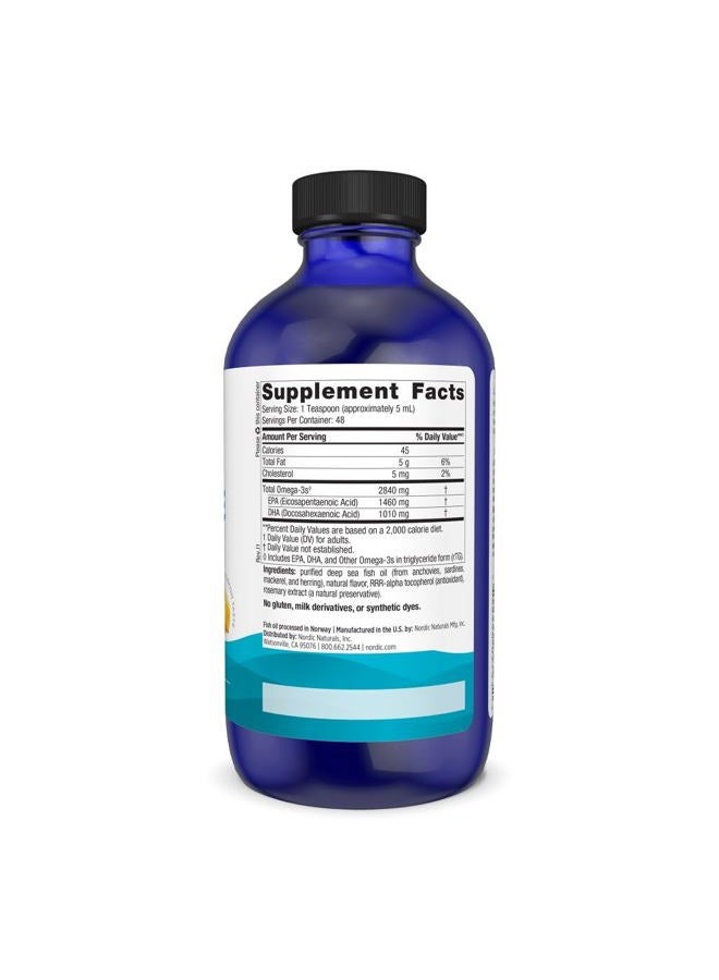 Evlution Ultimate Omega Liquid, Lemon Flavor - 8 oz - 2840 mg Omega-3 - High-Potency Omega-3 Fish Oil Supplement with EPA & DHA - Promotes Brain & Heart Health - Non-GMO - 48 Servings - Image 4