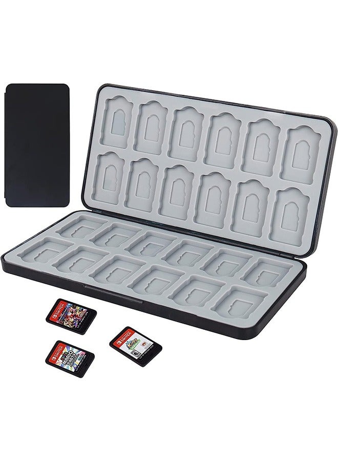 Switch Game Card Case for Nintendo Switch/Switch OLED/Switch Lite, with 24 Cartridge Slots and 24 Micro SD Card Storage, Portable Game Card Storage Box,  with Magnetic Closure, Protective Hard Shell and Soft Lining  - Image 2