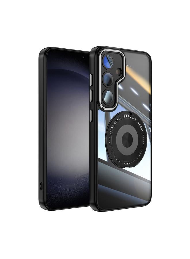 S-TOP Case For Samsung Galaxy S25+ 5G 360 Holder MagSafe Acrylic Hybrid TPU Phone Case - Image 1