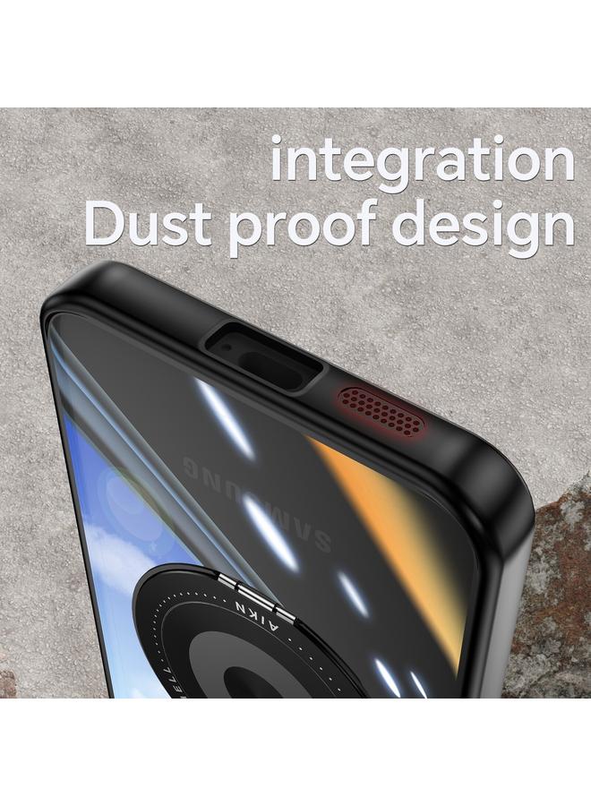 S-TOP Case For Samsung Galaxy S25+ 5G 360 Holder MagSafe Acrylic Hybrid TPU Phone Case - Image 5