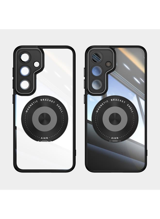 S-TOP Case For Samsung Galaxy S25+ 5G 360 Holder MagSafe Acrylic Hybrid TPU Phone Case - Image 2