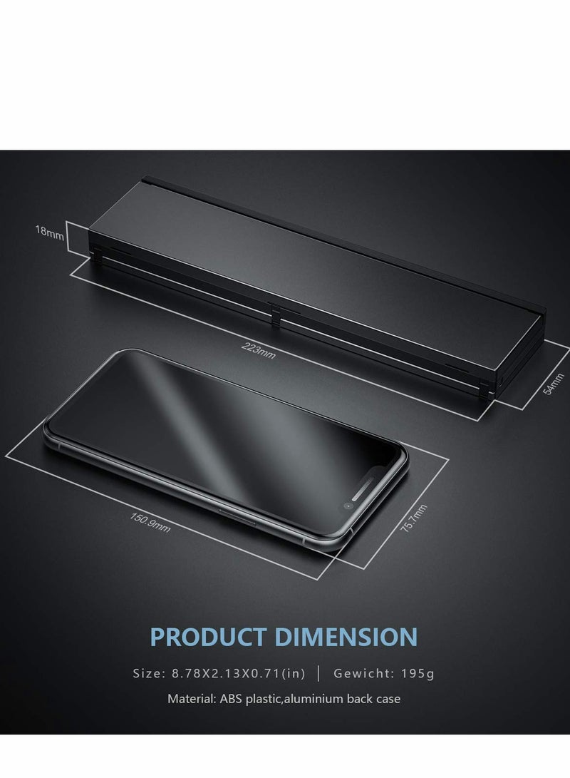 Excefore Foldable Keyboard Folding Bluetooth Keyboard, Portable Aluminum Alloy Housing, for iPad, iPhone, Android Devices, and Windows Tablets, Laptops Smartphones - Image 4