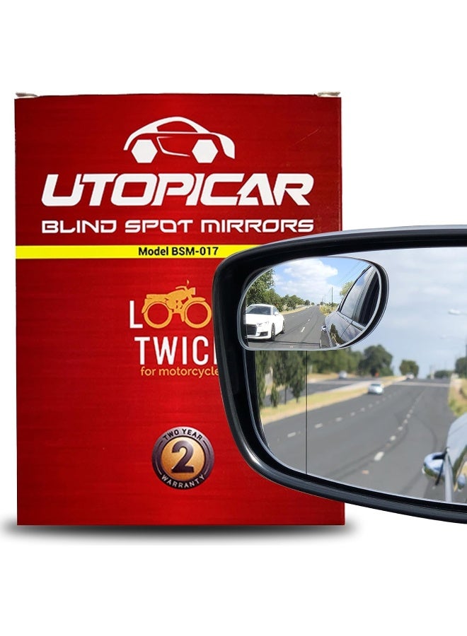 Utopicar Blind Spot Mirrors - Unique Design Car Door Mirrors/Mirror for Blind Side - Image 1