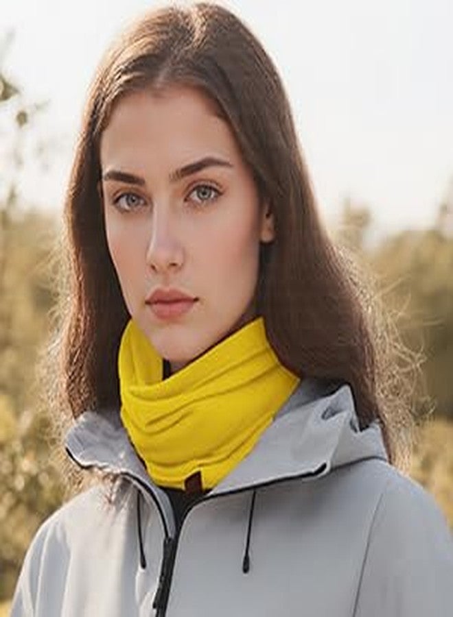 ACUSHLA 100% Merino Wool Neck Gaiter Ski Face Mask Scarf Neck Warmer for Men & Women All Weather, Bright Yellow 214, One size - Image 2