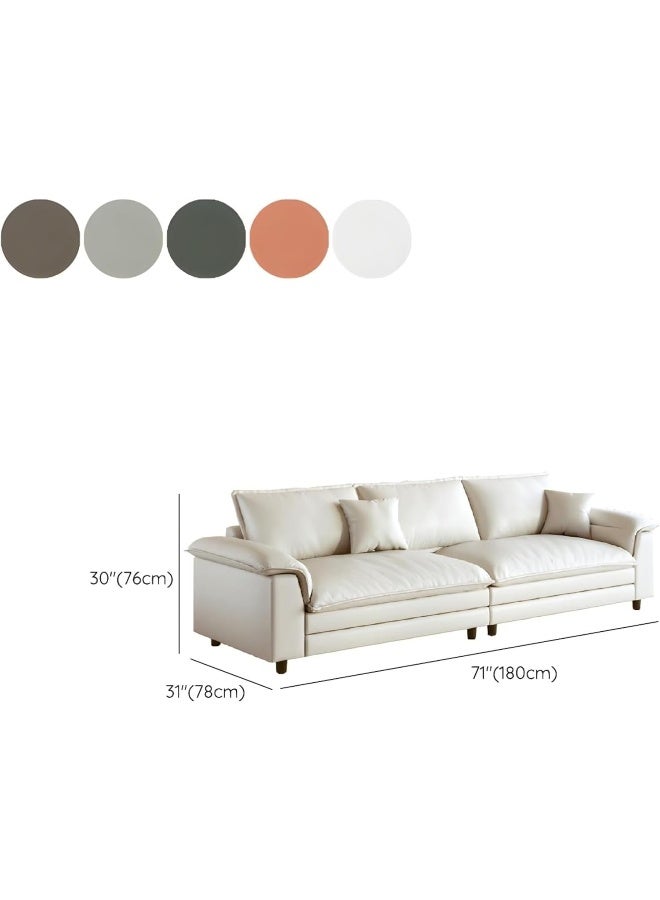 Comfynest Comfynest Contemporary Tech Cloth Sofa with Pillow Top Arm and Removable Cushions  - Image 2