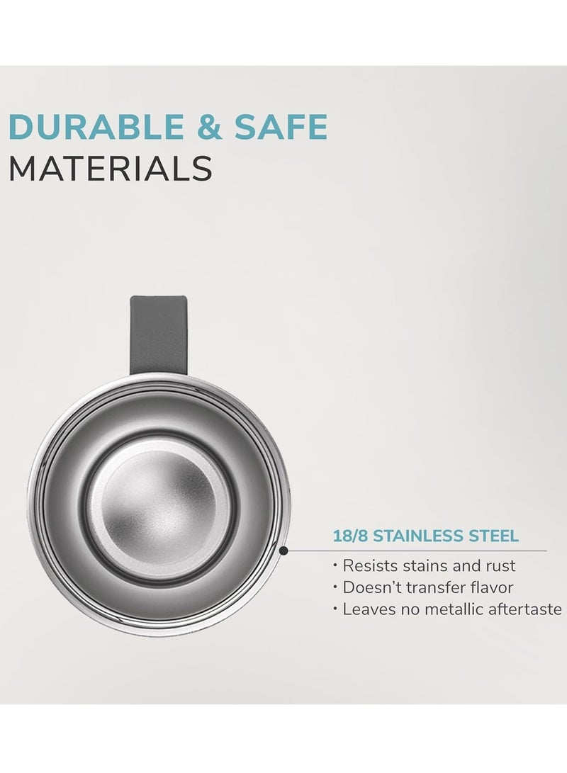 LocknLock كوب لوكن لوك ميترو كينغ 820 مل عبوة من اثنين – أكواب ستانلس ستيل معزولة خالية من BPA مع مقابض وأغطية مقاومة للتسرب للمشروبات الساخنة والباردة - Image 5