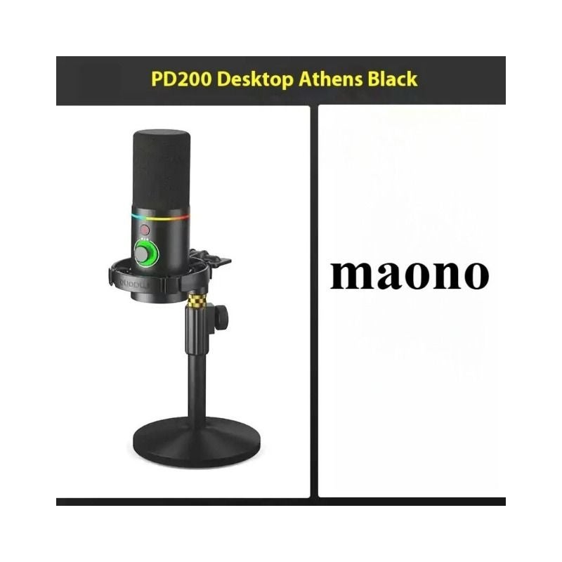 Maono Pd200x RGB Dynamic Professional Gaming Microphone, Recording Equipment, Black - Image 2