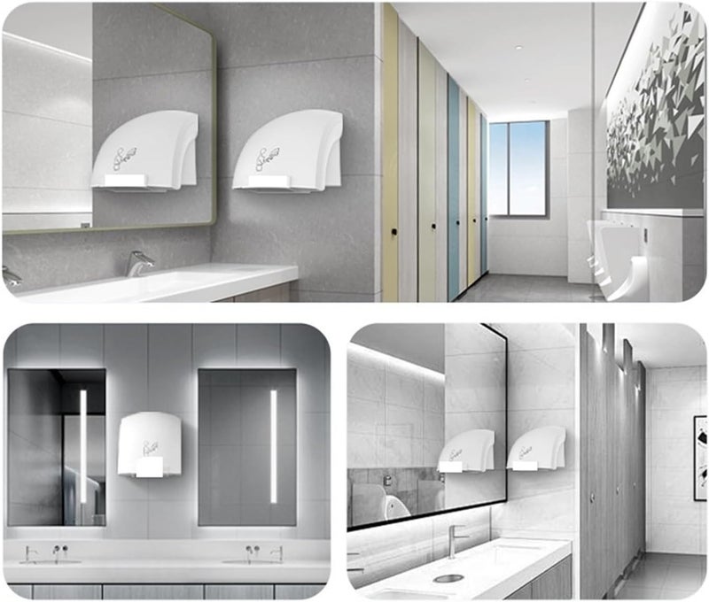 Hand Dryer, Hand Dryer Automatic Smart Sensor Hot Air and Cold, Commercial Bathroom Toilet Wall for Kitchen Bedroom Hotel - Image 5