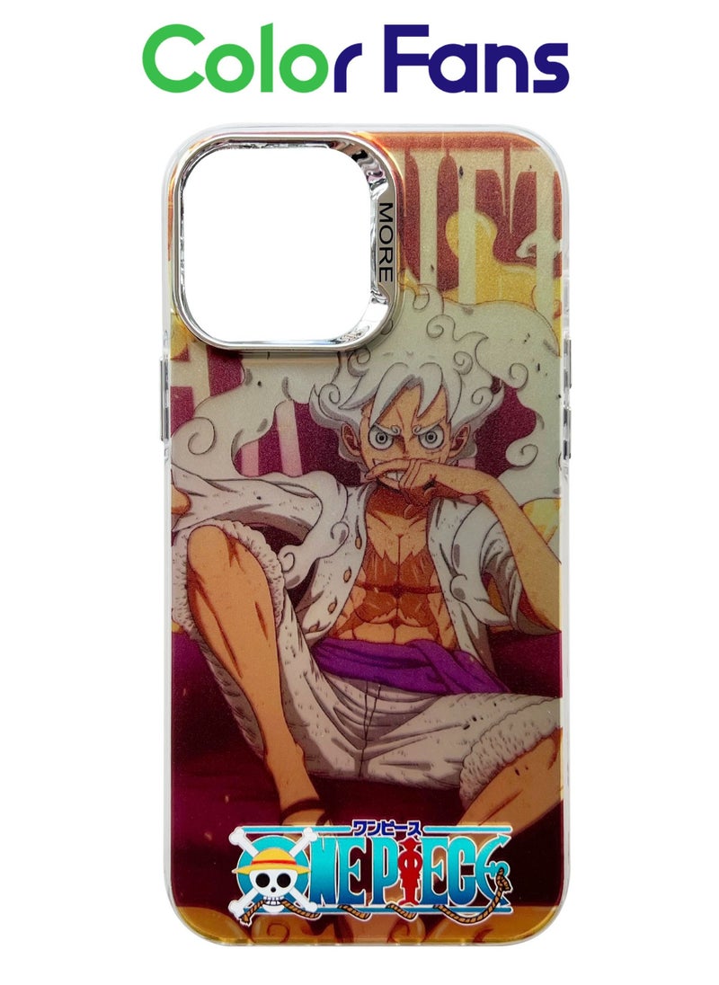 Cover for iPhone 14 Electroplated Fluorescent Laser Phone Case with One Piece Pattern for iPhone 13