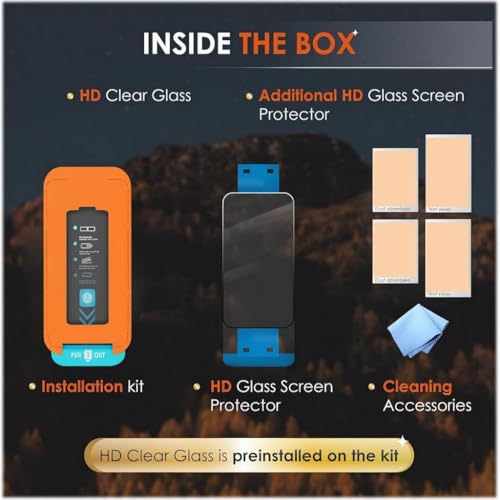 Mr Shield Mr.Shield PRO-GLAZ Privacy Tempered Glass Screen Protector Guard For iPhone 16e / 14/13 and iPhone 13 Pro - 1 Pack - Image 5