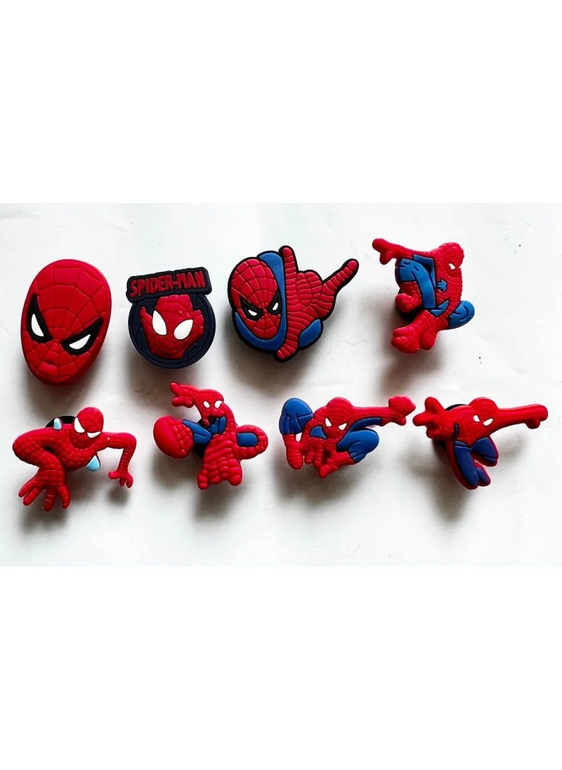 Marimari 8 Pieces Slipper Ornaments Set is an Imported Product with Spiderman Figures