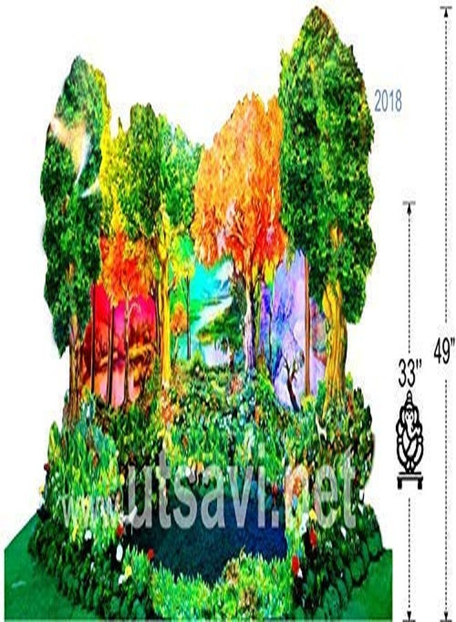 جيرينك Utsavi صديقة للبيئة Navratri ديكور 3D Vanrai - 44 بوصة - Image 2