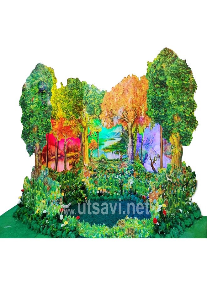 جيرينك Utsavi صديقة للبيئة Navratri ديكور 3D Vanrai - 44 بوصة - Image 1